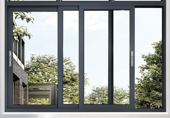 Gehard gelaagd aluminium schuifvenster Veiligheid Aluminium glas schuifvenster