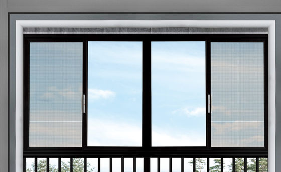 Soepel functioneren horizontale schuifruiten van aluminium met insectenbescherming