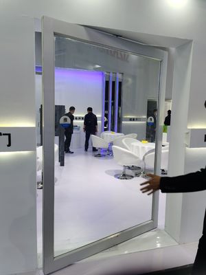 Slim frame aluminium draaideur gehard doorzichtig glas ingang draaideur