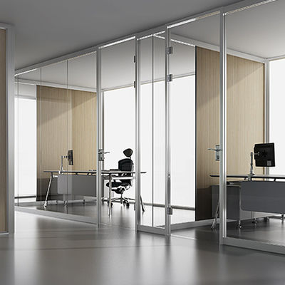 Sleek Design Aluminium Glas Office Partitions Beveiliging met Multi Point Locking