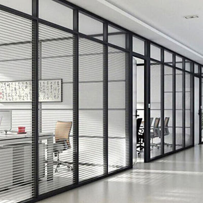 Op maat gemaakte kantoren van glas kantorenpartities Ruimtebesparende glaspartitie
