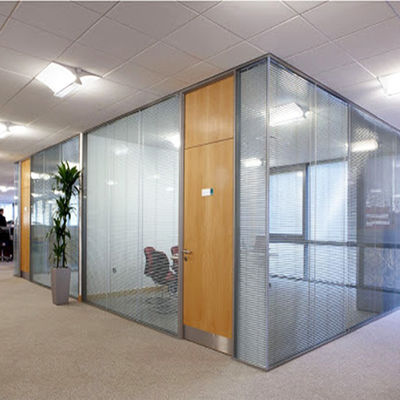 Op maat gemaakte kantoren van glas kantorenpartities Ruimtebesparende glaspartitie