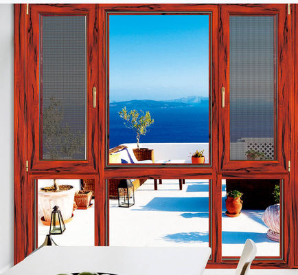 Windweerstand Tilt Turn Aluminium Vensters Verstelbaar Met Dubbelglas