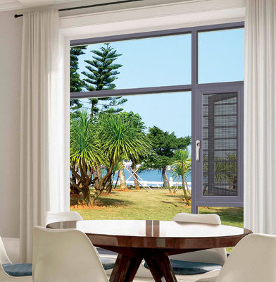 Weerbestendige, kantelbare, draaiende aluminium ramen met veiligheidsbescherming