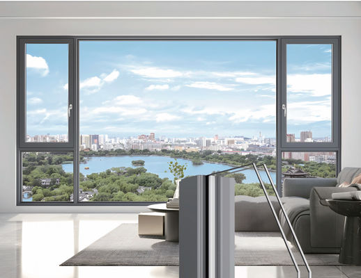 Geïsoleerde kantel-draai-aluminium ramen Energiebesparing en eenvoudig onderhoud