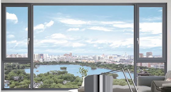 Geïsoleerde aluminium kantelen en draaien ramen aangepaste aluminium storm ramen