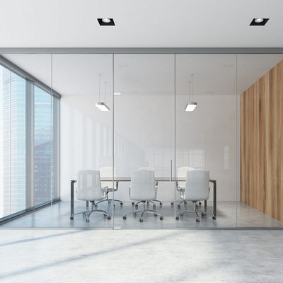 Flexible Glass Partition Wall Aluminium Frame Klankdichte kantorenpartities