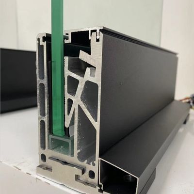 Stabiel 800-1200 mm gehard glas U-kanaalsysteem met aluminium handgreep voor veiligheid en esthetische aantrekkingskracht