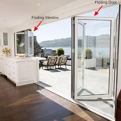 Temperatuurcontrole Geluidsisolatie Vensters met aanpasbare glasdikte Aluminium-roestvrij staal-glas