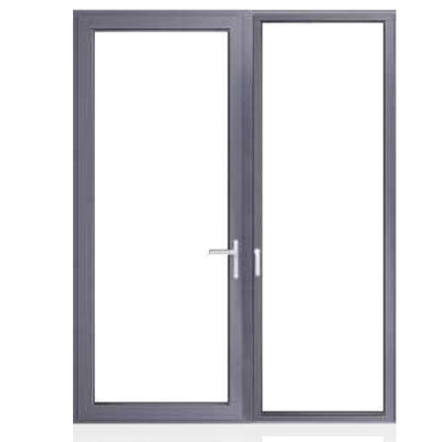 Slaapkamer Dubbel gehard glas Aluminium raam Glas deur met poeder coating oppervlak afwerking