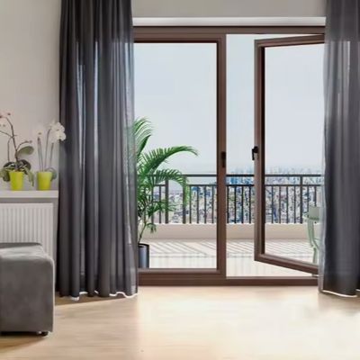 Isolatie Aluminium schommeldeur poedercoating voor binnenglas kantoordeur