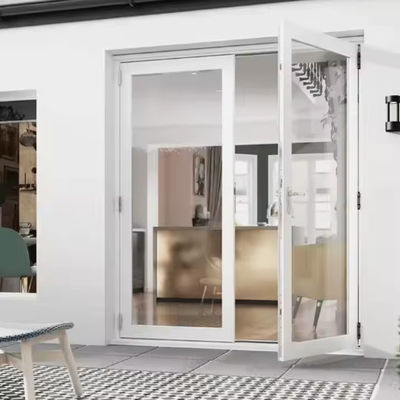 Robuuste design Winddicht metalen schommeldeur voor hotelcorridors Poeder gecoate oppervlakte afwerking en insectenbescherming inbegrepen