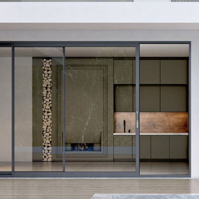 Aanpasbare aluminium schuifdeur met verbeterde beveiliging en roestvrijstalen schermnetten voor 50 jaar duurzaamheid