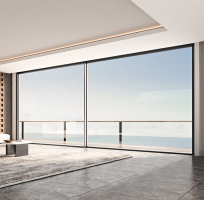 Aanpasbare aluminium schuifdeur Schuifopening en 1,2 mm-2,2 mm raamdikte voor aangepaste behoeften