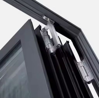 Commerciële aluminium vouwdeuren met meerpuntsvergrendeling met lage onderhouds- en beveiligingsfuncties