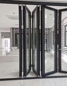 Aluminium schuifdeur vouwdeur systeem ontwerp waterdicht opvouwbaar thermisch breek geluidsdicht glazen deur