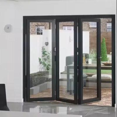 Slimline Aluminium Bifold Doors Indoor Balkon Opvouwbaar Schuifontwerp Bi-Fold Aluminium Glasdeur