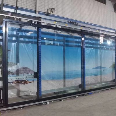 Beveiligde vergrendelingsmechanisme Aluminium vouwglas deuren in zilver/wit/zwart/op maat voor onderwijsinstellingen