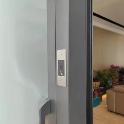 Intern aluminium draaideur van roestvrij staal met helder glas en een dikte van 1,8 mm