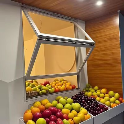 Aluminium opvouwbare ramen met geluidsisolatie Dubbelglas en solide gehard glas