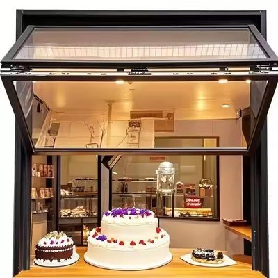 Aluminium opvouwbare ramen met geluidsisolatie Dubbelglas en solide gehard glas