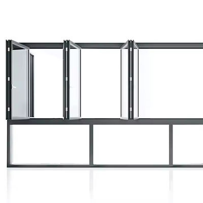 Verticaal aluminium tweevoudig raam Hoog energie-efficiëntie met op maat gemaakte glas en frame