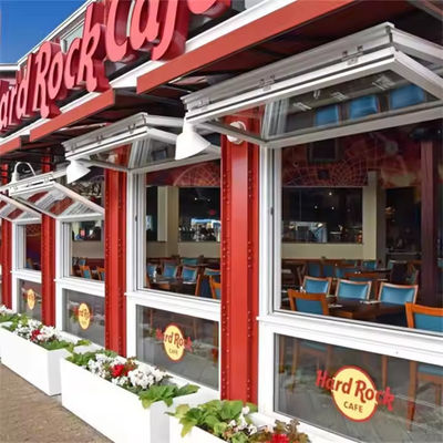 Verticaal aluminium tweevoudig raam Hoog energie-efficiëntie met op maat gemaakte glas en frame