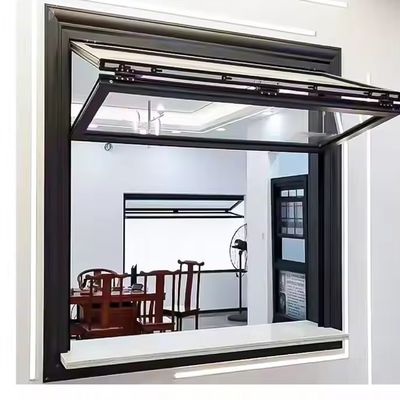 Modern aluminium vouwvenster met geïsoleerd gehard glas en op maat gemaakte glasdikte