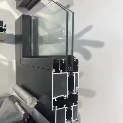 Modern aluminium vouwvenster met geïsoleerd gehard glas en op maat gemaakte glasdikte