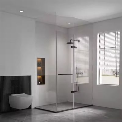 Waterdicht gemakkelijk schoon glas douchepaneel scherm deur met slanke frame