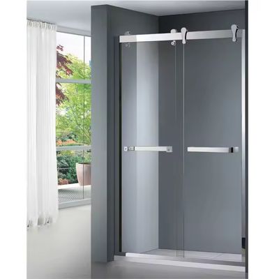 Waterdicht, makkelijk schoon, onderhoudsarme aluminium schuifdeur met gehard glas douchepaneel