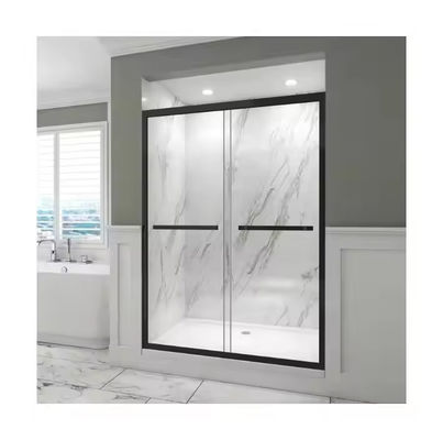 Badkamer gehard glas douche deur douche afscherming met Slim Frame Style