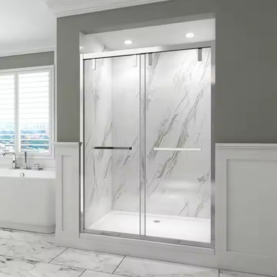Badkamer gehard glas douche deur douche afscherming met Slim Frame Style