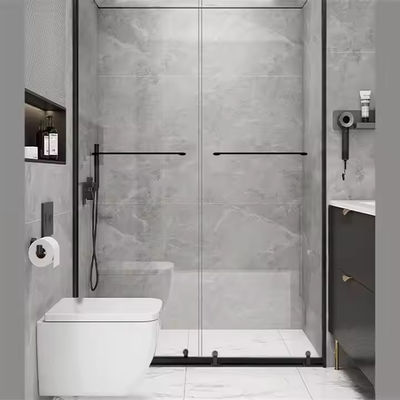Frameless Design Gemakkelijk te installeren 8mm Double Glass Schuifdeur