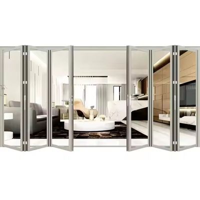Zwaar werk wit raam aluminium glas tweevoudig patio schuifdeur