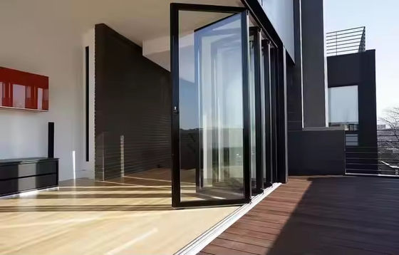 Buiten Accordeon Entree Vouwdeur Aluminium Glazen Vouwdeuren voor Veranda