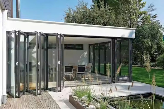Buiten Accordeon Entree Vouwdeur Aluminium Glazen Vouwdeuren voor Veranda