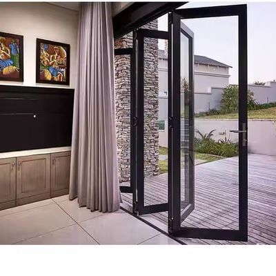 Aluminium geluids- en waterdicht geïsoleerd Bi-vouwde deur Glas scheidingsdeur