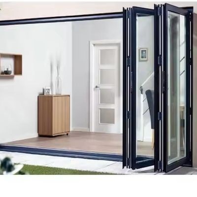 Aluminium geluids- en waterdicht geïsoleerd Bi-vouwde deur Glas scheidingsdeur