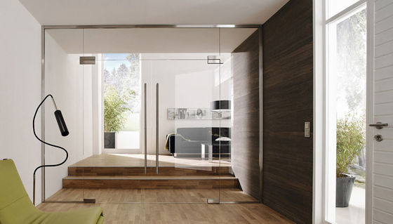 Volledige weergave Frameless Transparent Glass Partition Wall voor kantoor, huis, werkplaats