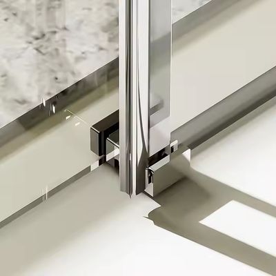 Aluminium binnenste badkamer deurkasten Aluminium douche scheidingswand met gehard glas