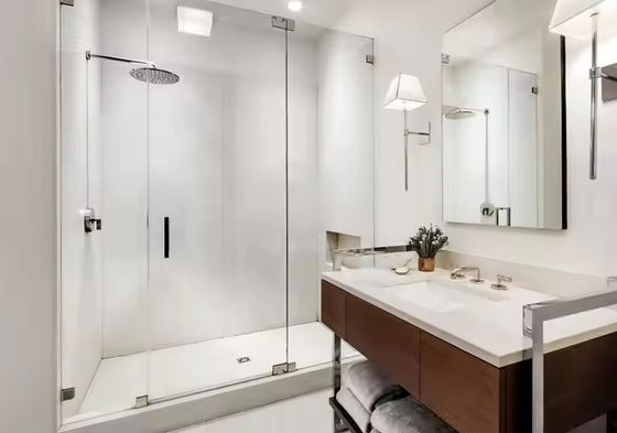 Kaderloos Glazen Wandsysteem met Aanpasbare Hardware en 24-uurs Online Ondersteuning