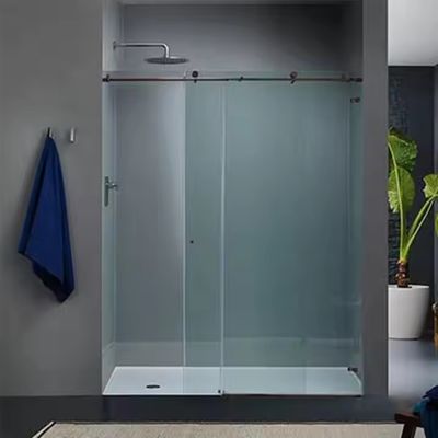 Customized Aluminium Interieur Badkamer Scheidingswand met 1,4 mm Profieldikte en Frosted Glass