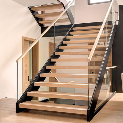 Aanpasbare aluminium U-kanaal glazen leuning met aangepaste hoogte en grootte voor gebruik binnen/buiten