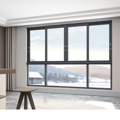 Dubbel Glas Horizontale Geluiddichte Warmte-isolerende Commerciële Aluminium Schuiframen