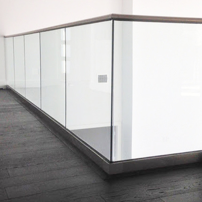 Glazen Balustrade Handrail Leuning Systeem Met 12 Aluminium U-Profielen