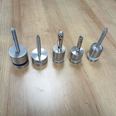 Verstelbaar roestvrij staal 304/316 Standoff glasrailing systeem met 30 mm / 42,4 mm diameter voor 8-12 mm glas