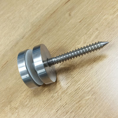 Verstelbaar roestvrij staal 304/316 Standoff glasrailing systeem met 30 mm / 42,4 mm diameter voor 8-12 mm glas