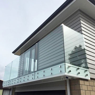 Adjustable Standoff Glass Railing System with Marine-Grade 316 Stainless Steel for 8-12mm Tempered Glass