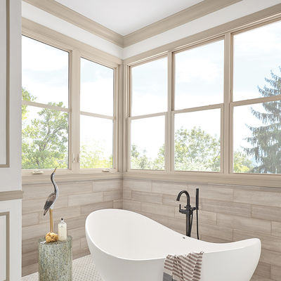 Geluidsdicht, energiezuinig aluminium schommelvenster met 10 jaar garantie en dubbelglas